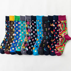 Men Novelty Happy Cotton Colorful Socs