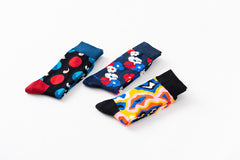 Men Novelty Happy Cotton Colorful Socs