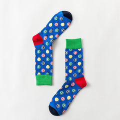 Men Novelty Happy Cotton Colorful Socs