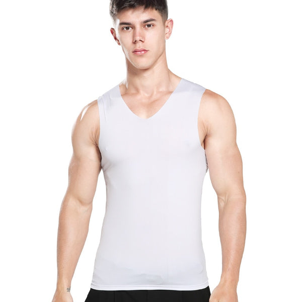 No Trace Men Vest Tank Tops Underwear Mens