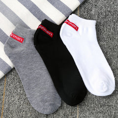 1Pair Unisex Comfortable Stripe Cotton Sock Slippers