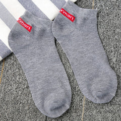 1Pair Unisex Comfortable Stripe Cotton Sock Slippers