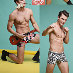 Man Boxers Homme Fashion Silk Underwear