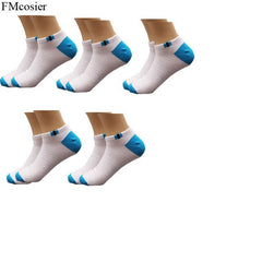 5 Pairs Men's Summer Plus Size cotton Short Socks for Man