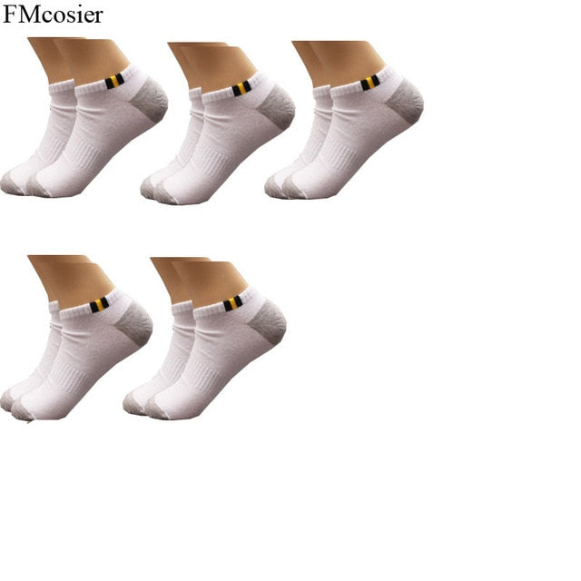 5 Pairs Men's Summer Plus Size cotton Short Socks for Man
