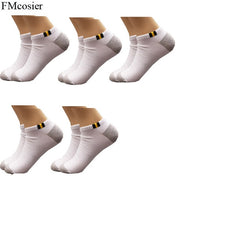 5 Pairs Men's Summer Plus Size cotton Short Socks for Man