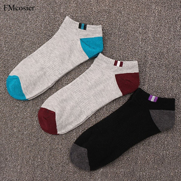 5 Pairs Men's Summer Plus Size cotton Short Socks for Man