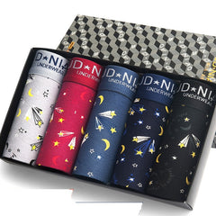 5Pcs/lot Men Underwear Cotton Boxer