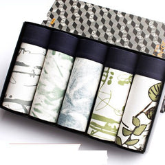 5Pcs/lot Men Underwear Cotton Boxer