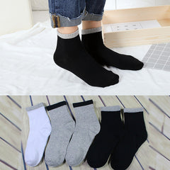 1Pair Mens Non Elastic 100% Pure Cotton Socks Comfort