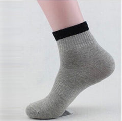 1Pair Mens Non Elastic 100% Pure Cotton Socks Comfort
