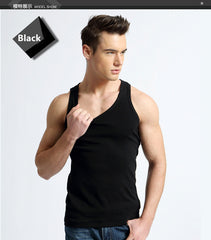 Man's Cotton Tank Tops Solid Seamless Underwear
