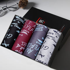 4pcs/lot Sexy Men Boxer Male Underwear