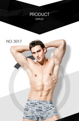 4pcs/lot Sexy Men Boxer Male Underwear