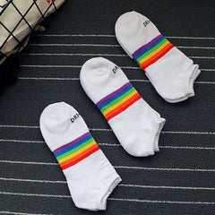 Street Sock Man Stripe Cotton High Soc E6T4