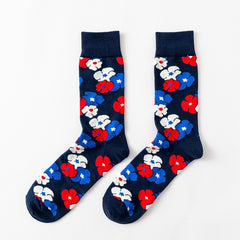 Men Novelty Happy Cotton Colorful Socs