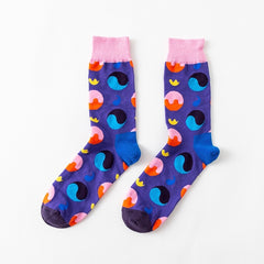 Men Novelty Happy Cotton Colorful Socs