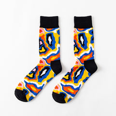 Men Novelty Happy Cotton Colorful Socs