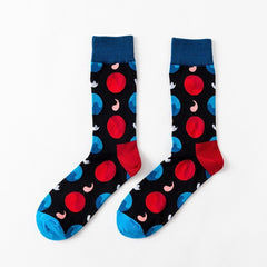 Men Novelty Happy Cotton Colorful Socs
