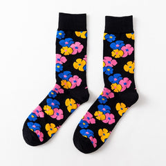 Men Novelty Happy Cotton Colorful Socs