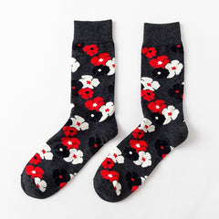 Men Novelty Happy Cotton Colorful Socs