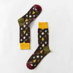 Men Novelty Happy Cotton Colorful Socs