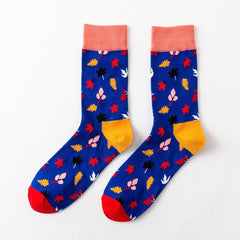 Men Novelty Happy Cotton Colorful Socs
