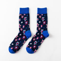 Men Novelty Happy Cotton Colorful Socs