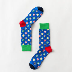 Men Novelty Happy Cotton Colorful Socs