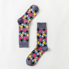 Men Novelty Happy Cotton Colorful Socs