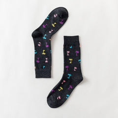 Men Novelty Happy Cotton Colorful Socs