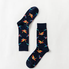 Men Novelty Happy Cotton Colorful Socs