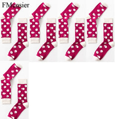 5 Pairs Mens Fashion Cotton Funny Happy