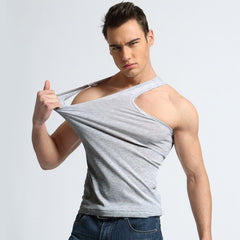 Man's Cotton Tank Tops Solid Seamless Underwear