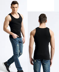 Man's Cotton Tank Tops Solid Seamless Underwear